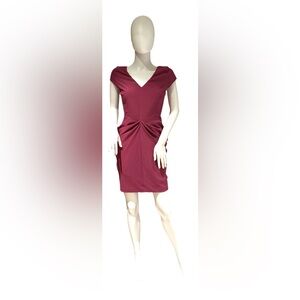 GUESS elegant tulip burgundy dress, size 2